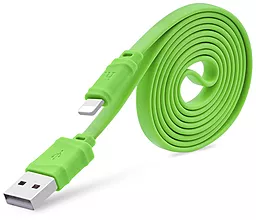 Кабель USB Hoco X5 Bamboo Lightning Cable Green - миниатюра 2