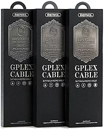 Кабель USB Remax Gplex 3-in-1 USB Type-C/Lightning/micro USB Cable Black (RC-070th) - миниатюра 3