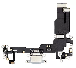 Нижний шлейф Apple iPhone 15 c разъемом зарядки, с микрофоном Blue