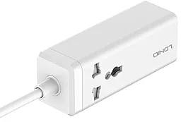 Сетевое зарядное устройство LDNio SC1418 2M 65w PD/QC3.0 2xUSB-C/2xUSB-A ports white - миниатюра 3
