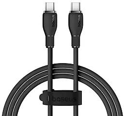 Кабель USB PD Baseus Pudding Series 100w 5a 2m USB Type-C - Type-C cable black (P10355702111-01) - миниатюра 2