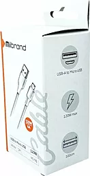 Кабель USB Mibrand MI-98 micro USB Cable White (MIDC/98MW) - миниатюра 3