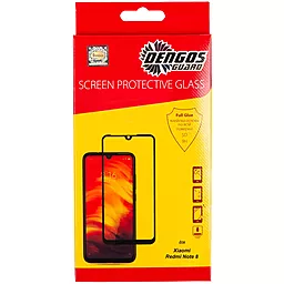 Защитное стекло Dengos Full Glue для Xiaomi Redmi Note 8  Black (TGFG-83)