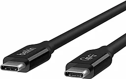 USB 4 PD/HD Кабель Belkin 100w 5a 40gbps 0.8м USB Type-C- Type-C cable black (INZ001BT0.8MBK) - мініатюра 2