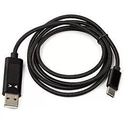 Кабель USB PowerPlant USB Type-C Display Cable Black (CA913176)