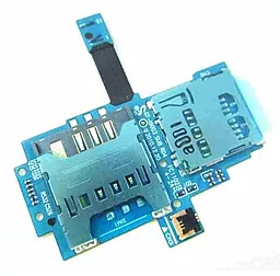 Шлейф Samsung Galaxy SL i9003 c коннектором SIM и карты памяти
