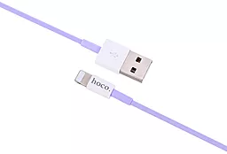 USB Кабель Hoco X8 Lightning  Lavander Purple - мініатюра 3
