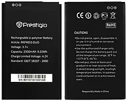 Аккумулятор Prestigio MultiPhone 4055 Duo / PAP4055 DUO (2500 mAh) 12 мес. гарантии - миниатюра 4