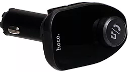 Автомобильное зарядное устройство с FM-модулятором Hoco E45 Happy Route Black - миниатюра 4