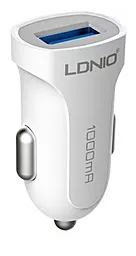 Автомобильное зарядное устройство LDNio C17 Car Charger Set 1A + USB Type-C Cable White
