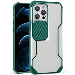 Чехол Epik Camshield matte Ease TPU со шторкой для Apple iPhone 13 Pro (6.1") Зеленый