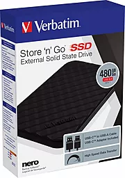 Внешний жесткий диск Verbatim Store 'n' Go 480GB USB 3.1 (53229) - миниатюра 3
