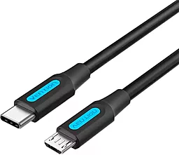 Кабель USB Vention 10W 2A 0.5M USB Type-C - micro USB Cable Black (COVBD) - миниатюра 2