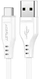 Кабель USB AceFast C3-04 15w 3a 1.2m USB Type-C cable white (AFC3-04W)