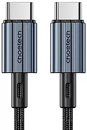 Кабель USB PD Choetech 60W 1.2M USB Type-C - Type-C Cable Grey (XCC-1014-BK)