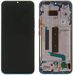 Дисплей Xiaomi Mi 10 Lite 5G, Mi 10 Lite Zoom, Mi 10 Youth 5G с тачскрином и рамкой, (OLED), Blue