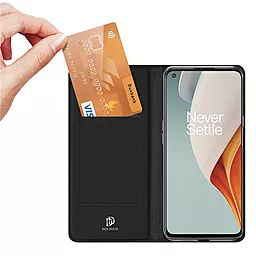 Чехол Dux Ducis с карманом для визиток на OnePlus Nord N100 Черный - миниатюра 3
