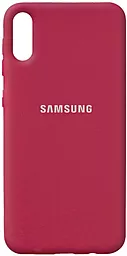 Чехол Epik Silicone Cover Full Protective (AA) Samsung A022 Galaxy A02 Rose Red