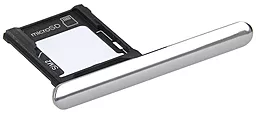 Заглушка разъема Сим-карты Sony G8142 Xperia XZ Premium Dual Sim Original Chrome