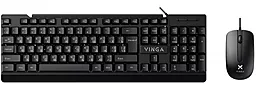Комплект (клавіатура+мишка) Vinga KBS-270 Black