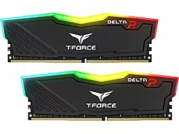 Оперативная память Team 8Gb KIT(2x4Gb) DDR4 3000MHz T-Force Delta RGB (TF3D48G3000HC16CDC01) Black