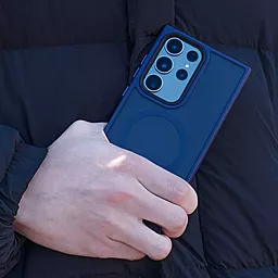 Чехол Wave Matte Insane Case with MagSafe для Samsung Galaxy S23 Ultra Midnight Blue - миниатюра 9