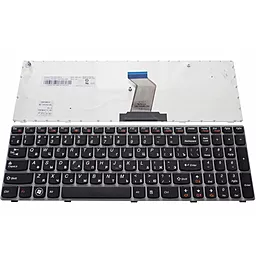 Клавіатура для ноутбуку Lenovo G570 G575 G770 G780 Z560 Z565 frame чорна