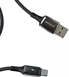 Кабель USB Proove Dense Metal 12W 2.4A Lightning Cable Black - миниатюра 4