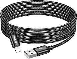 Кабель USB Hoco X91 12W 2.4A 3M USB Lightning Cable Black - миниатюра 5