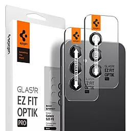 Защитное стекло Spigen EZ Fit Optik Pro на камеру для Samsung Galaxy S23 FE (2 шт.) Black (AGL06987)