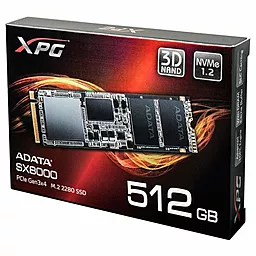 Накопичувач SSD ADATA XPG SX8000 512 GB M.2 2280 (ASX8000NP-512GM-C) - мініатюра 2