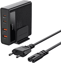 Мережевий зарядний пристрій McDodo 100W GaN PD/QC 2xUSB-A 2x USB-C Black (CH-1802)