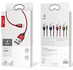 Кабель USB Baseus Yiven 1.8M Lightning Cable Red (CALYW-A09) - миниатюра 4