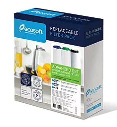 Улучшенный комплект картриджей Ecosoft для тройного фильтра (для жесткой воды с большим содержанием железа и органики) (CRV3ECO) - миниатюра 2