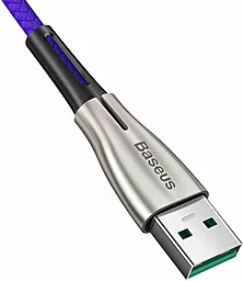 Кабель USB Baseus Waterdrop 4A 2M micro USB Cable Purple (CAMRD-C05) - миниатюра 6