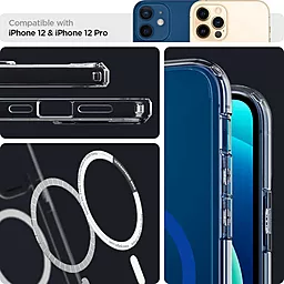 Чехол Spigen iPhone 12, iPhone 12 Pro - Ultra Hybrid MagSafe Compatible Blue (ACS02627) - миниатюра 4