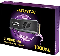 SSD Накопитель ADATA Legend 970 1TB M.2 NVMe (SLEG-970-1000GCI) - миниатюра 7