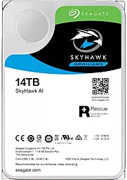 Жесткий диск Seagate SkyHawk Al HDD 14TB 7200rpm 256MB 3.5" SATAIII (ST14000VE0008)