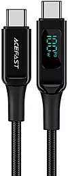 USB PD Кабель AceFast C6-03 100W 5A 2M USB Type-C - Type-C Cable Black