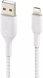 Кабель USB Belkin Braided 12W 2.4A Lightning Cable White (CAA002BT1MWH) - миниатюра 2