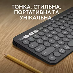 Клавиатура Logitech Pebble Keys 2 K380s Tonal Graphite UA (920-011851) - миниатюра 4
