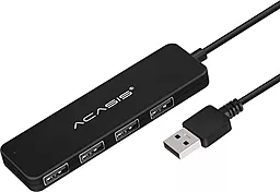 USB хаб Acasis AB2-L412 5-in-1 black - миниатюра 2