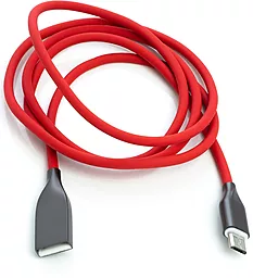 Кабель USB PowerPlant 2M micro USB Cable Red (CA911370) - миниатюра 2