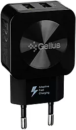Сетевое зарядное устройство Gelius Ultra Prime GU-HC02 2US + micro USB Cable Black - миниатюра 2