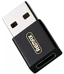 Адаптер-переходник Remax USB-M - Type-C-F Black (RA-USB3)