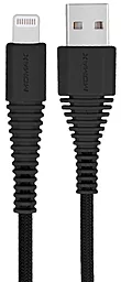 Кабель USB Momax Tough Link Lightning Cable 1.2m Black (DL8D)