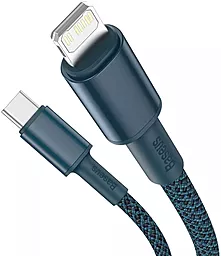 Кабель USB PD Baseus High Density Braided 20W 3A USB Type-C - Lightning Cable Blue (CATLGD-03) - миниатюра 2