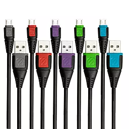 Кабель USB Scosche syncABLE™ Micro USB Cable Black / Green (USBM3G) - миниатюра 3