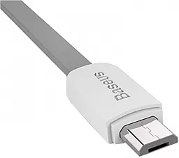 USB Кабель Baseus micro USB Data Cable Gray / White - мініатюра 3