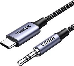Аудио кабель Ugreen CM450 Aux mini Jack 3.5 mm - USB Type-C M/M Cable 1 м black (20192) - миниатюра 2